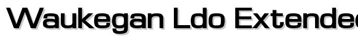 Waukegan LDO Extended Bold font